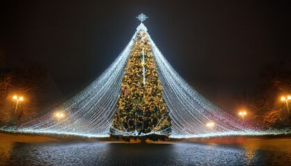 Beautiful Light Christmas Tree