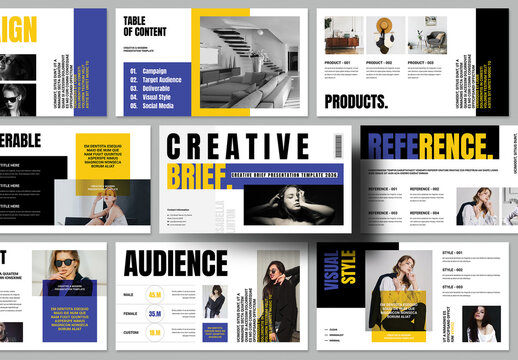 Modern Creative Brief Presentation Layout