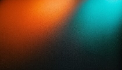 Abstract Textured Light With Orange Teal And Black Gradient Isolated On Transparent Background