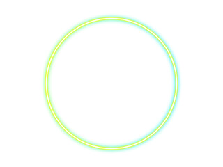 Vibrant green Neon Circle