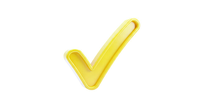 Shiny Yellow Check Mark