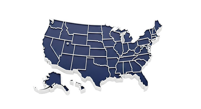 3D Map of the United States