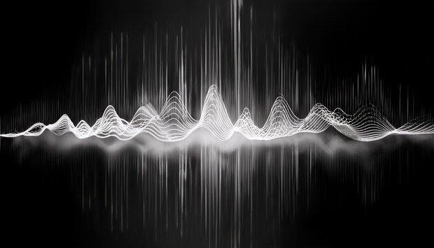 Soundwave In Black And White