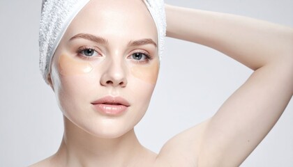 Naklejka premium Woman skincare