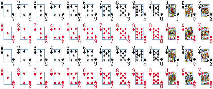 High-Quality Playing Cards Set - Casino Jumbo Index v1
