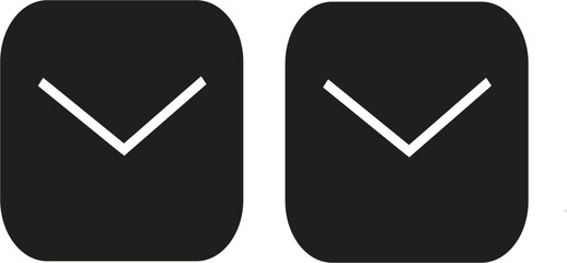 Set of 2 checkmark icons vector © sk