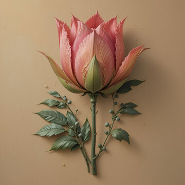 Gros plan d'une fleur de capucine