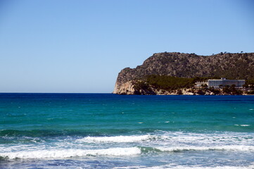 Mediterranean Coast in the Town Peguera on the Island Mallorca