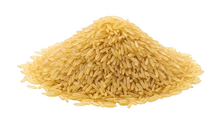 Fototapeta premium A pile of rice on a white background