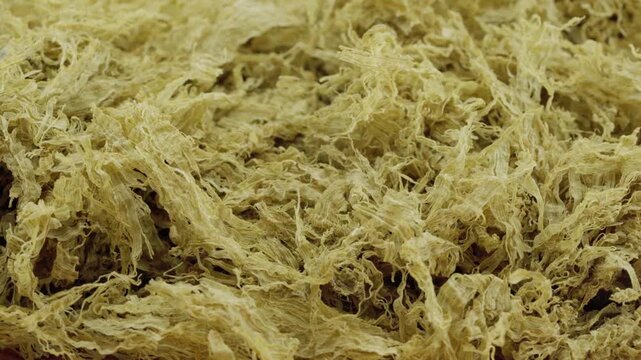 closeup macro furikake kelp seasoning food texture background rotation turntable food video footage