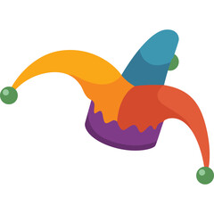 Naklejka premium Clown Hat Vector Illustration