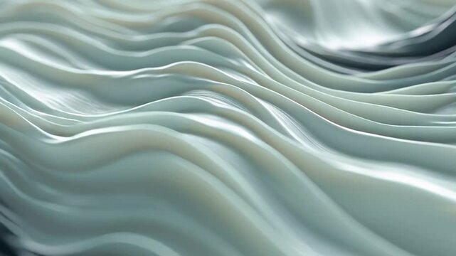 Abstract vector eps illustration of smooth wavy lines in gray and white hues
