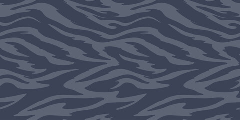 retro zebra or tiger pattern background. blue animal colored skin background. Vector illustration. Tiger stripe camouflage © Rashid