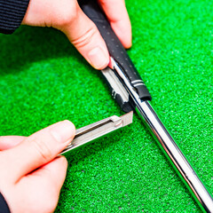 ゴルフ の グリップ の 交換 イメージ 【 golf の 消耗品 】
