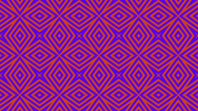 Vibrant abstract geometric pattern in repeating diamond shapes and bold color design