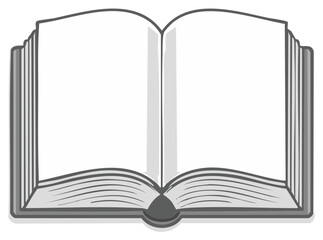 Open book, blank pages, literature, knowledge, education concept, reading