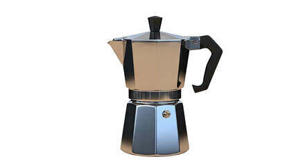 Shiny Moka Pot Espresso Maker