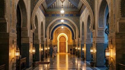 Arabic architecture, lanterns, arches and doorways