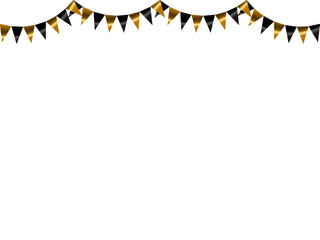 ガーランド三角、曲線、金19黒F3