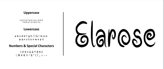 Elarose is an Premium handwritten script with flowing connections and artistic character. Designed for logos, invitations, fashion branding, and creative typography layouts needing elegant and contemp
