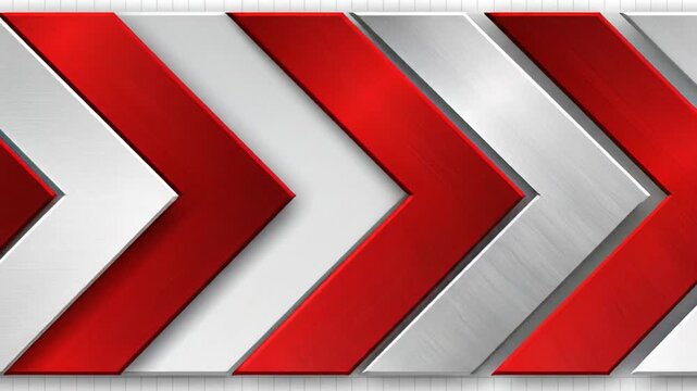 Red and White Chevron Pattern Animation.