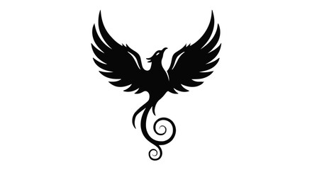 Obraz premium Monochrome Silhouette Icon of Dapper Penguin in Tuxedo and Top Hat Celebrating Victory, Holding Candy Cane in Trophy Cup on White Background