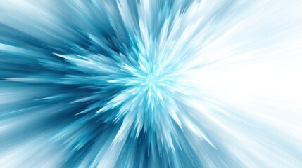 Obraz premium Explosive Blue Light Emanating from a Clean White Backdrop with Modern Vibes for Artistic Visuals