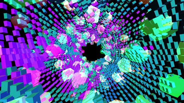 Colossal infinite 3D cathedral of undulating liquid-chrome neural pathways and refractive crystalline data-nodes. Mathematically perfect seamless loop. Dense, massive scale programmatic motion.