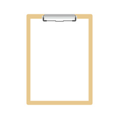 紙を挟めたクリップボード