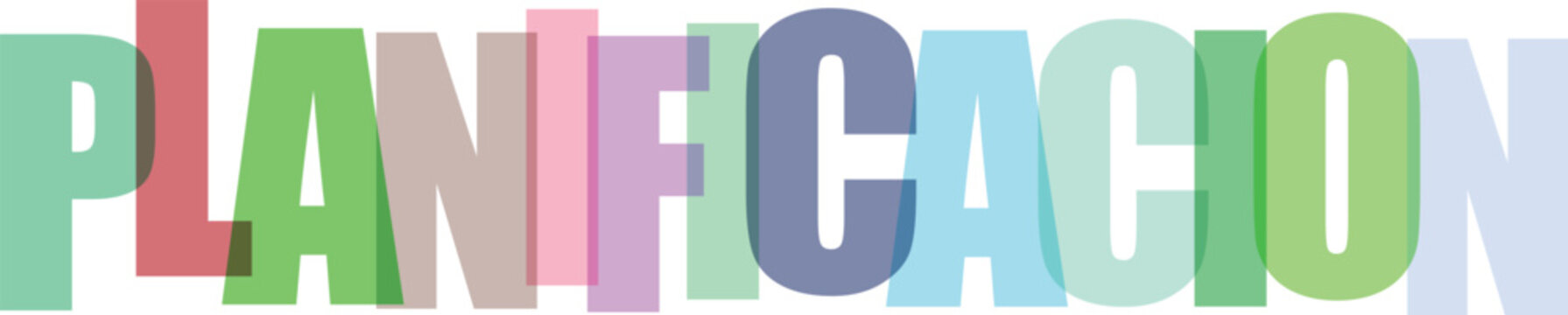 Planificaci&oacute;n tipograf&iacute;a moderna colorida dise&ntilde;o vectorial