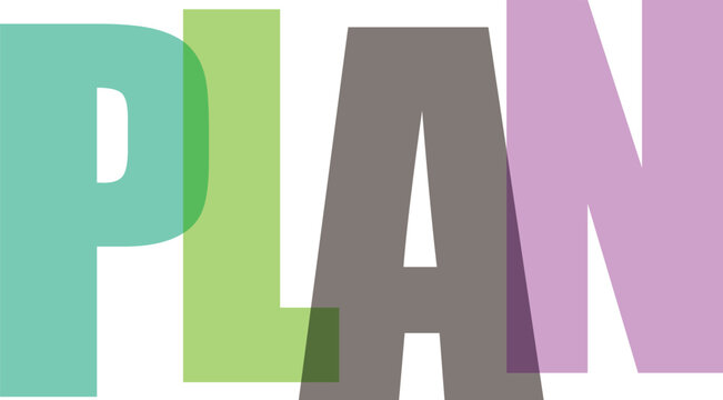 Plan tipograf&iacute;a moderna colorida dise&ntilde;o vectorial