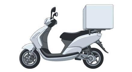 Delivery Scooter with Cargo Box