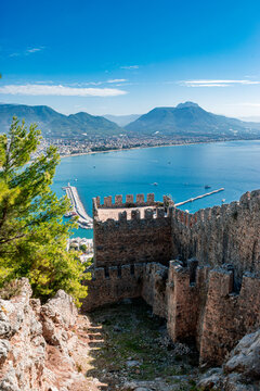 Alanya city viewed from the castle