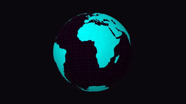 Roraima, Brazil on Globe. Animated zoom into the state. Roraima, Brazil intro, logo, presentation animation. Boundary shape on globe with round text. Short video.
