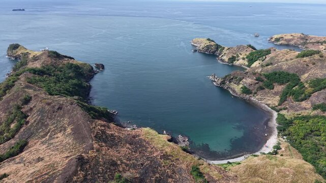 Aerial View of Five Fingers Cove in Mariveles.