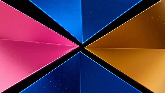 Colorful geometric shapes forming a pattern