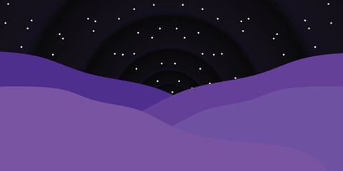Naklejka premium Desert and starry sky. Background circle radial pattern color. Texture pattern technology