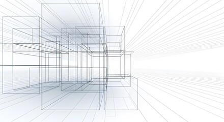 Fondo tecnol&oacute;gico geom&eacute;trico abstracto.
 Construcci&oacute;n arquitect&oacute;nica.