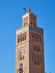 Fototapeta premium Koutoubia Mosque from Jemaa el-Fna Square