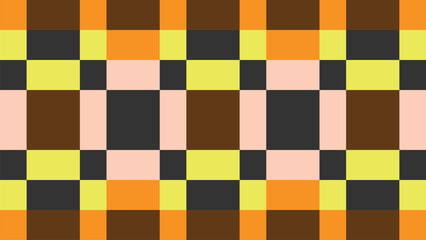 Fototapeta premium Pixel Art Checkered Geometric Grid Pattern Background