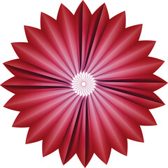 Obraz premium Red gerbera daisy flower with petals blooming in nature