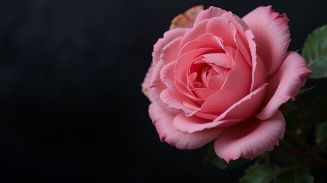 rose faker flower or plastic flower blackground
