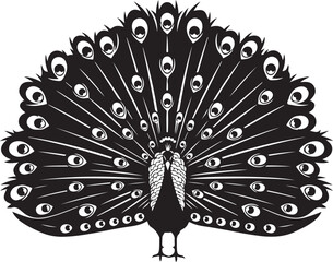 Elegant Black Floral Mandala Silhouette Vector Design