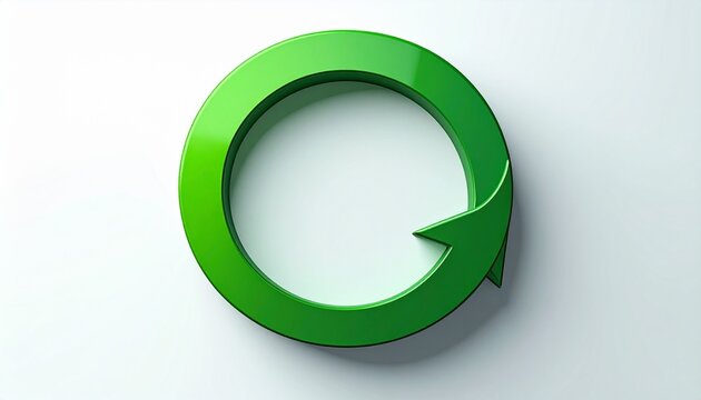 ・緑色の循環矢印アイコン
・Green Circular Arrow Loop Icon