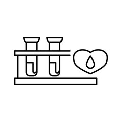 血液検査をモチーフにしたアイコン