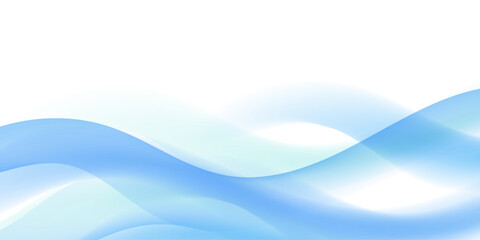 Abstract Blue Line Wave Background with Futuristic Digital Flow