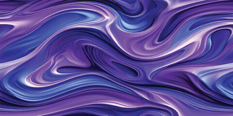 Abstract purple and blue background with soft flowing waves creates a digital liquid texture and 3d silk motion for an artistic wallpaper design