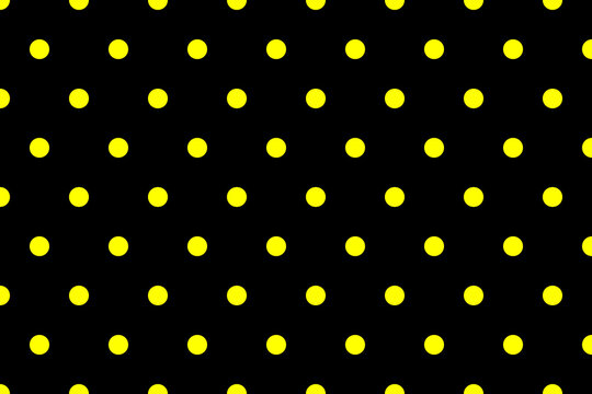 Black background with bright yellow dot pattern