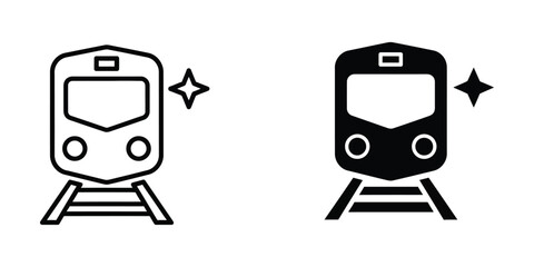 Train Transport Symbol Commercial Use © Jahidul