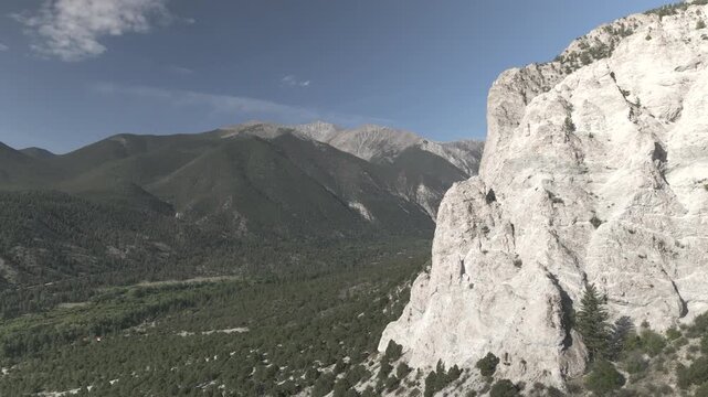 Chalk Cliffs Colorado Drone Scenery Sawatch Range